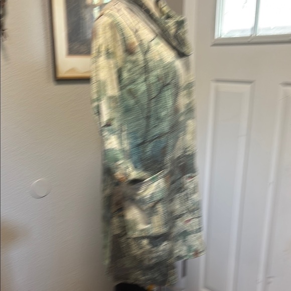 Floral Cowl Neck Midi Dress or tunic plus size available - Picture 10 of 16